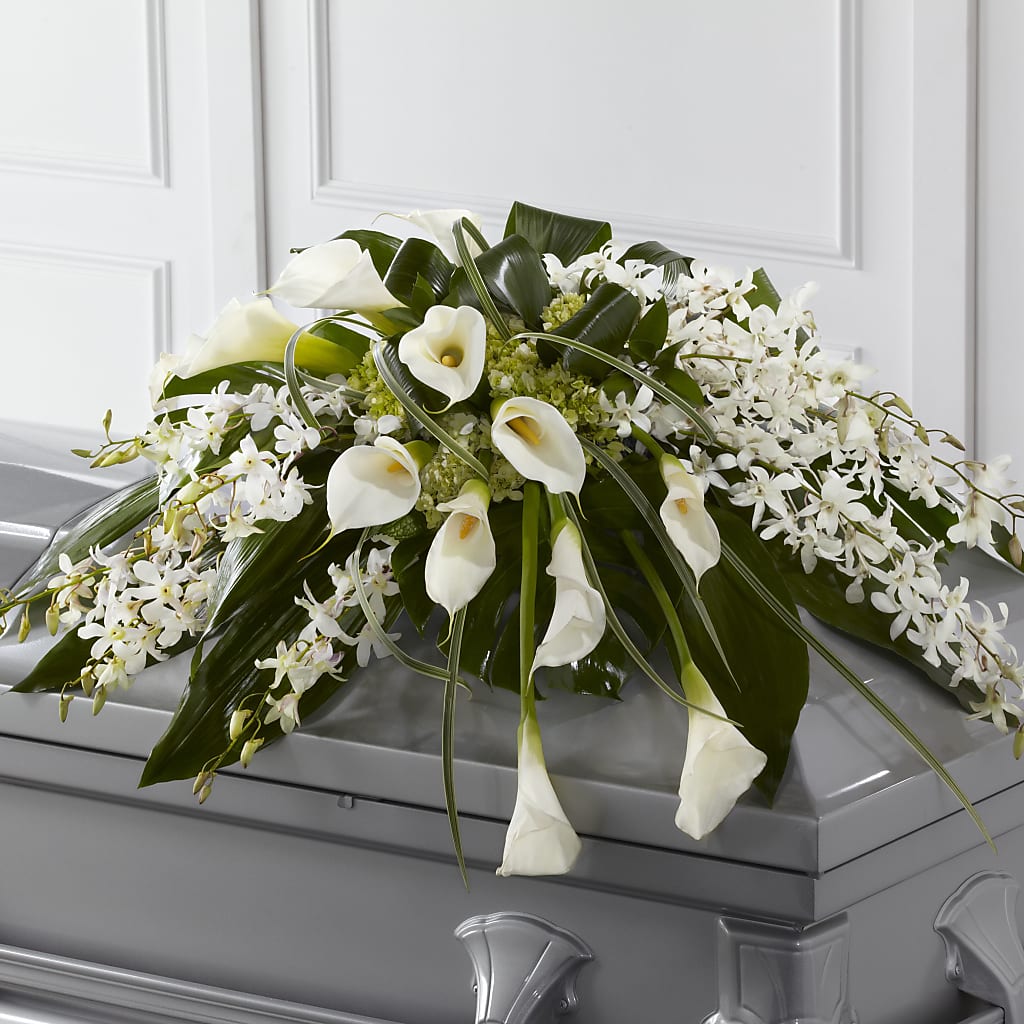 Angel Wings Casket Spray – LILY'S FLORAL DESIGN & GIFTS, Aberdeen SD