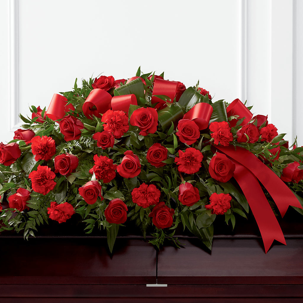 Tribute of Life Casket Spray – LILY'S FLORAL DESIGN & GIFTS, Aberdeen SD