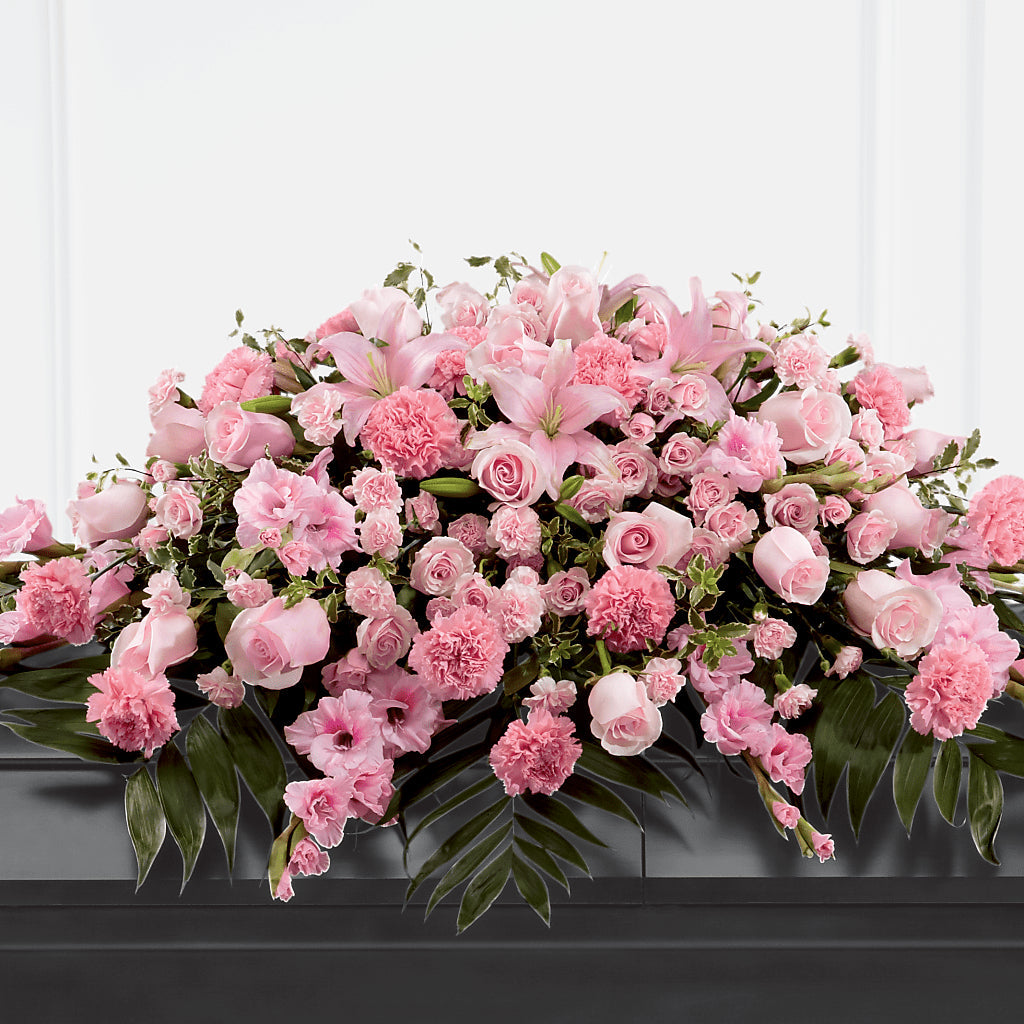 Garden of Comfort Casket Spray (Standard) – LILY'S FLORAL DESIGN & GIFTS, Aberdeen SD