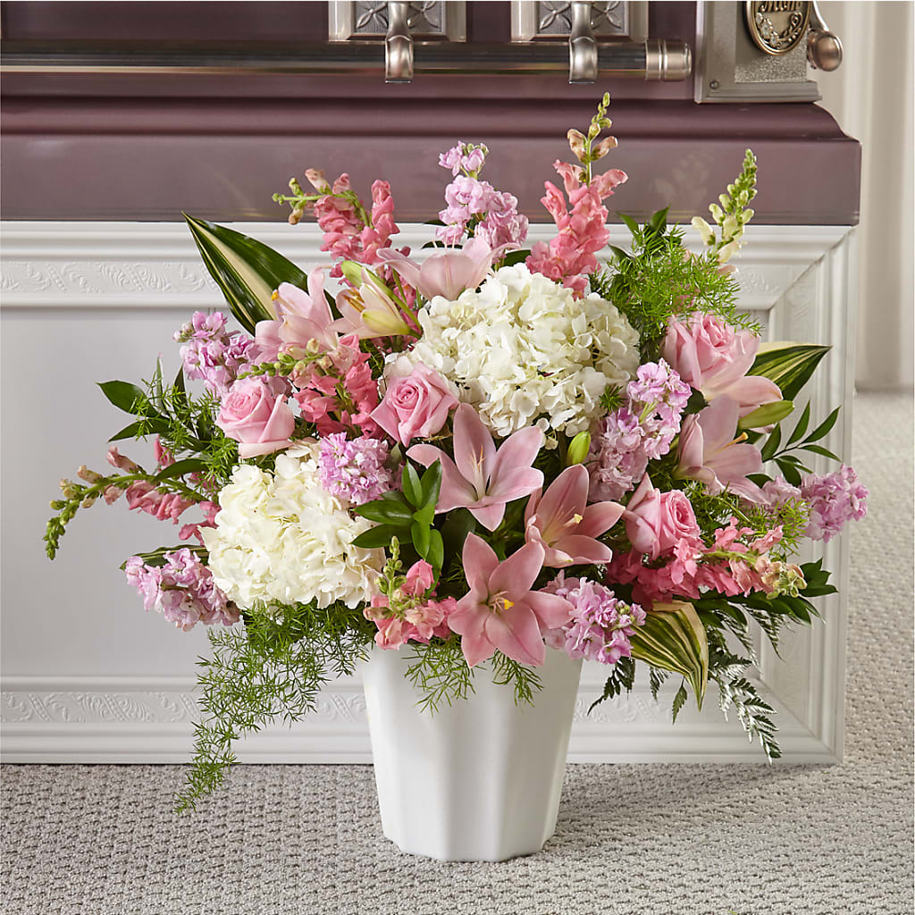 Simply Serene Floor Basket – LILY'S FLORAL DESIGN & GIFTS, Aberdeen SD