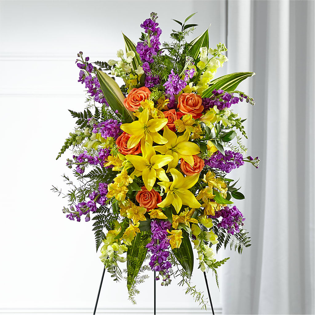Thoughtful Prayers Standing Spray – LILY'S FLORAL DESIGN & GIFTS, Aberdeen SD