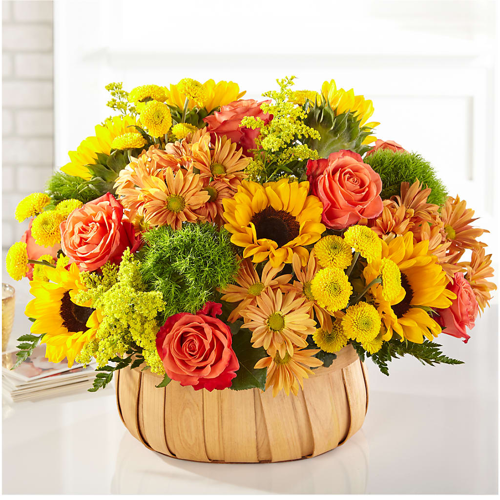 Harvest Sunflower Basket – LILY'S FLORAL DESIGN & GIFTS, Aberdeen SD
