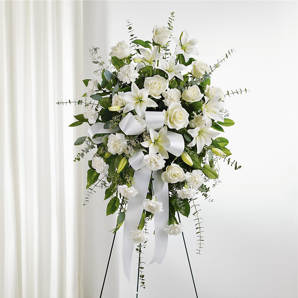 With Care Standing Spray – LILY'S FLORAL DESIGN & GIFTS, Aberdeen SD