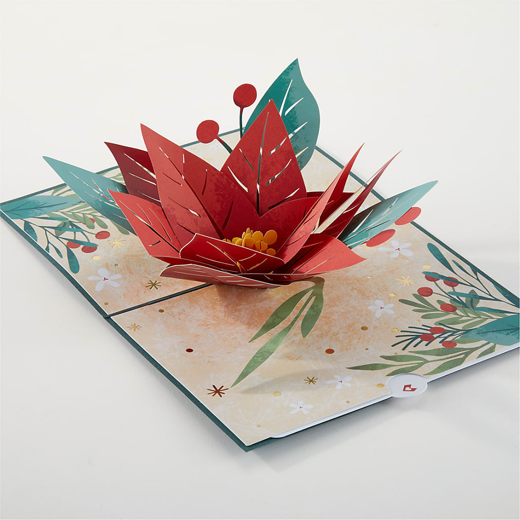 Happiest Holidays Poinsettia and Lovepop Card – LILY'S FLORAL DESIGN & GIFTS, Aberdeen SD