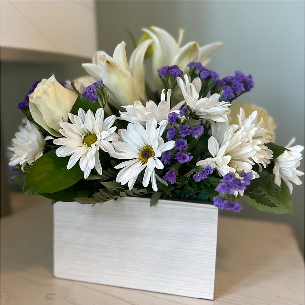 Beyond Blue Box Bouquet – LILY'S FLORAL DESIGN & GIFTS, Aberdeen SD