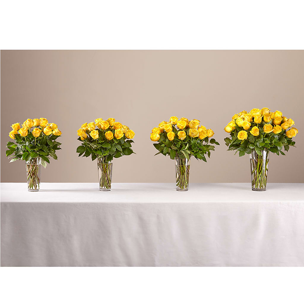 Long Stem Yellow Rose Bouquet – LILY'S FLORAL DESIGN & GIFTS, Aberdeen SD