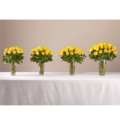 Long Stem Yellow Rose Bouquet – LILY'S FLORAL DESIGN & GIFTS, Aberdeen SD