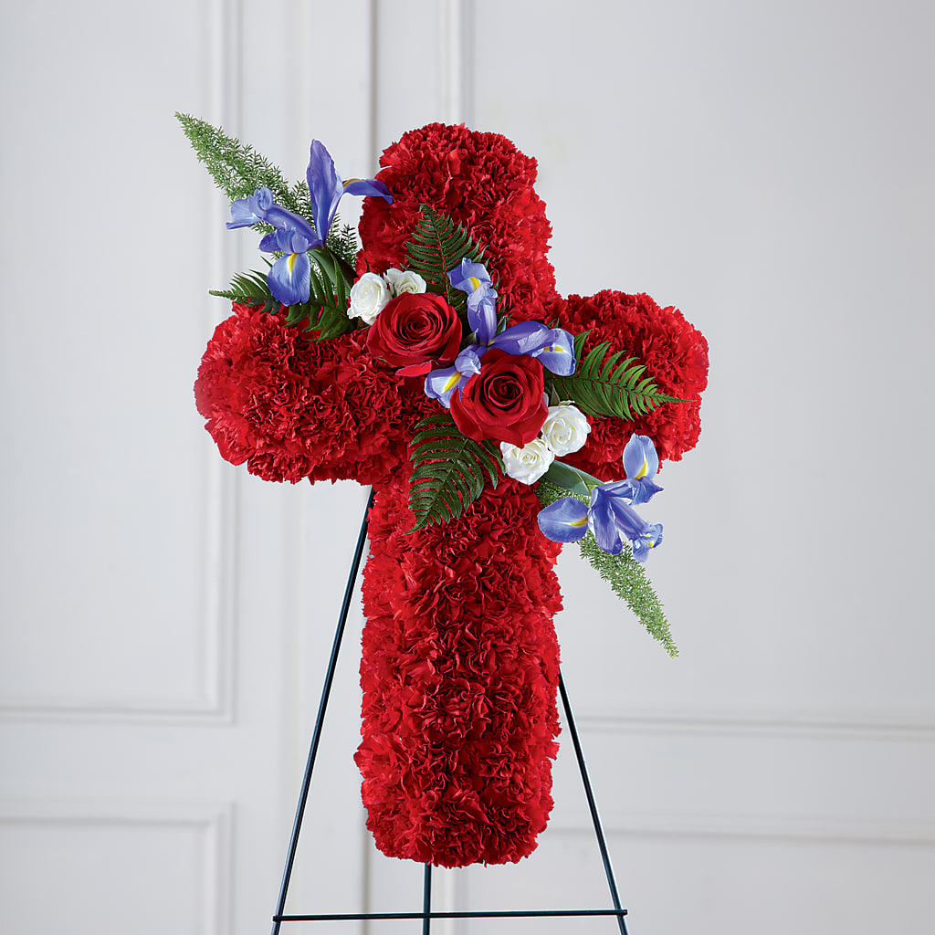 Faithful Hero Floral Cross – LILY'S FLORAL DESIGN & GIFTS, Aberdeen SD