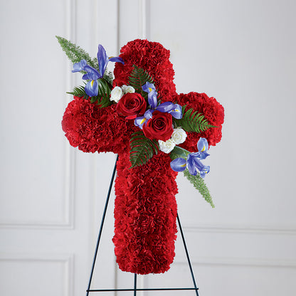 Faithful Hero Floral Cross – LILY'S FLORAL DESIGN & GIFTS, Aberdeen SD
