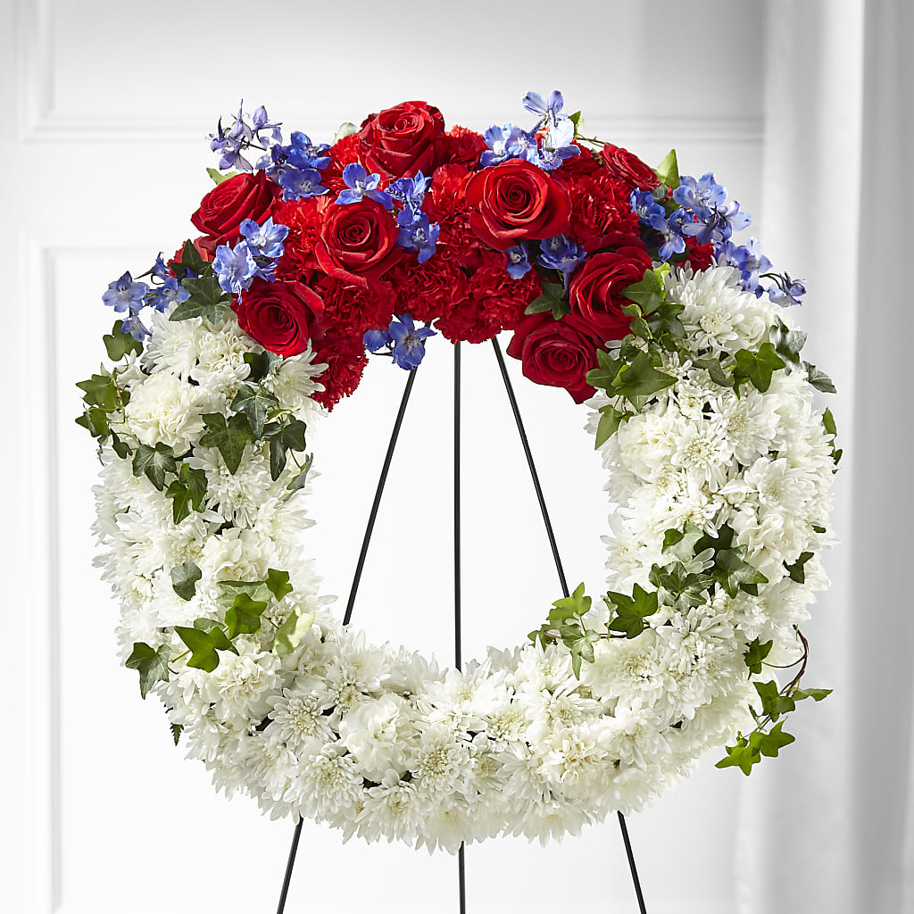 Patriotic Passion Wreath – LILY'S FLORAL DESIGN & GIFTS, Aberdeen SD