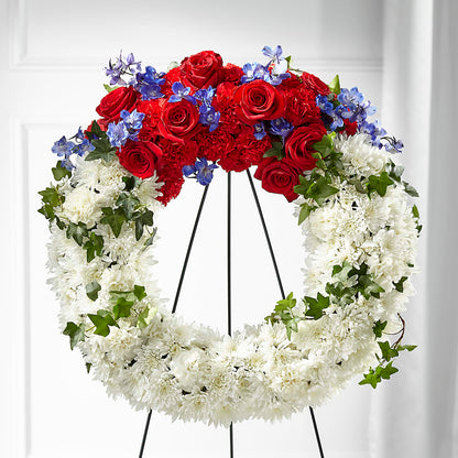 Patriotic Passion Wreath – LILY'S FLORAL DESIGN & GIFTS, Aberdeen SD