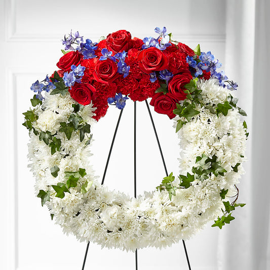 Patriotic Passion Wreath – LILY'S FLORAL DESIGN & GIFTS, Aberdeen SD