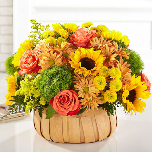Harvest Sunflower Basket – LILY'S FLORAL DESIGN & GIFTS, Aberdeen SD