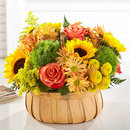 Harvest Sunflower Basket – LILY'S FLORAL DESIGN & GIFTS, Aberdeen SD