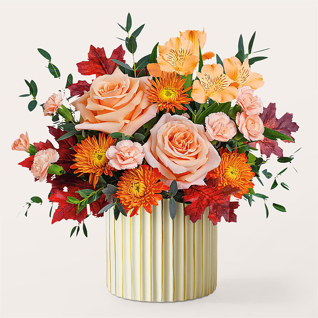 Spiced Latte Bouquet with Ivory Vase – LILY'S FLORAL DESIGN & GIFTS, Aberdeen SD