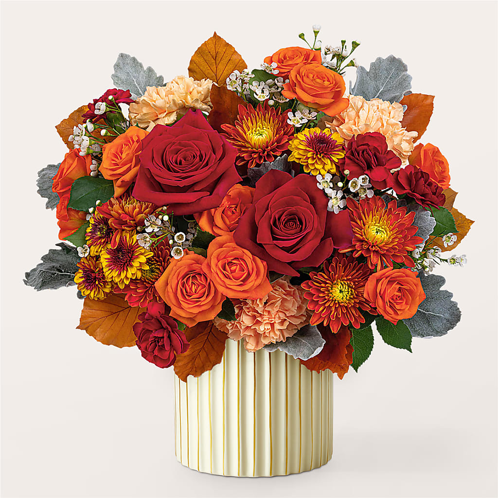 Merlot Bouquet with Ivory Vase – LILY'S FLORAL DESIGN & GIFTS, Aberdeen SD