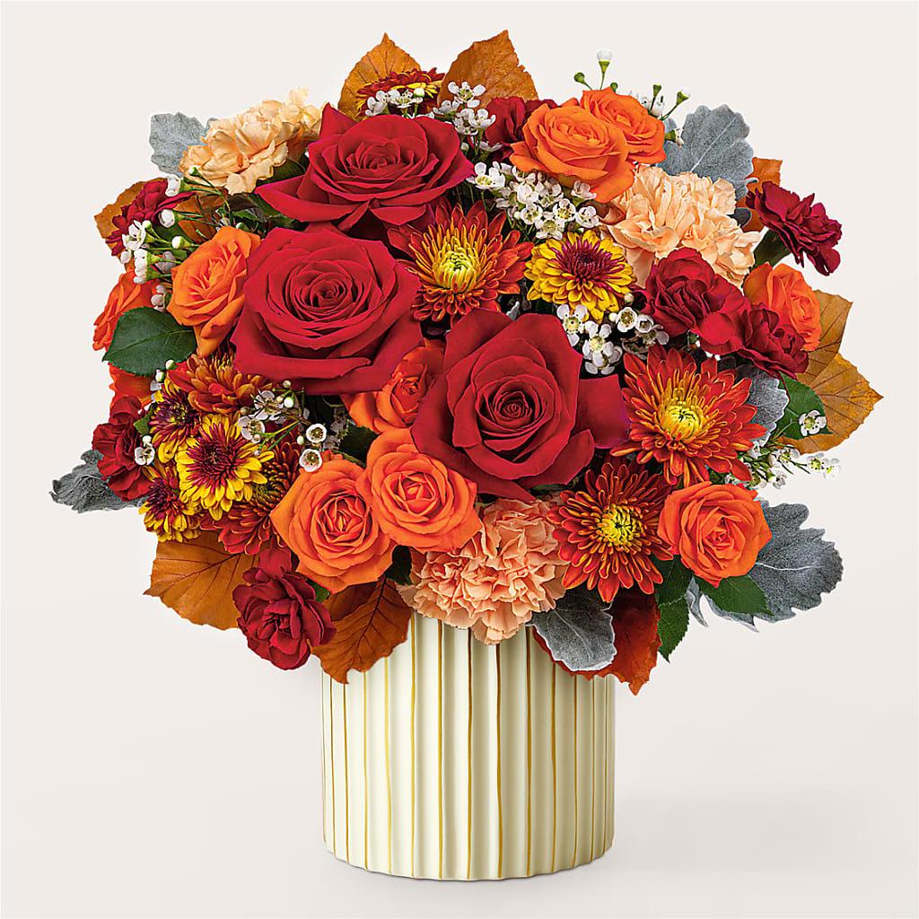 Merlot Bouquet with Ivory Vase – LILY'S FLORAL DESIGN & GIFTS, Aberdeen SD