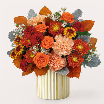 Merlot Bouquet with Ivory Vase – LILY'S FLORAL DESIGN & GIFTS, Aberdeen SD