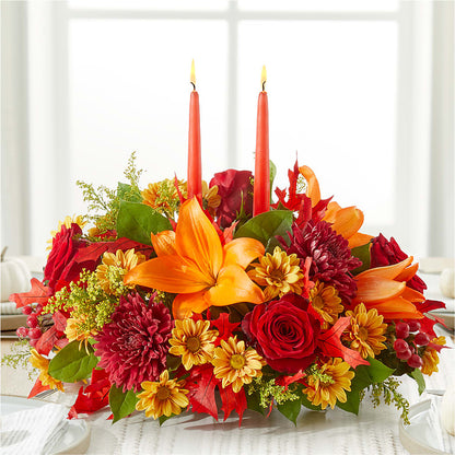 Autumn's Embrace Centerpiece – LILY'S FLORAL DESIGN & GIFTS, Aberdeen SD