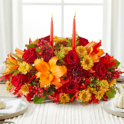 Autumn's Embrace Centerpiece – LILY'S FLORAL DESIGN & GIFTS, Aberdeen SD